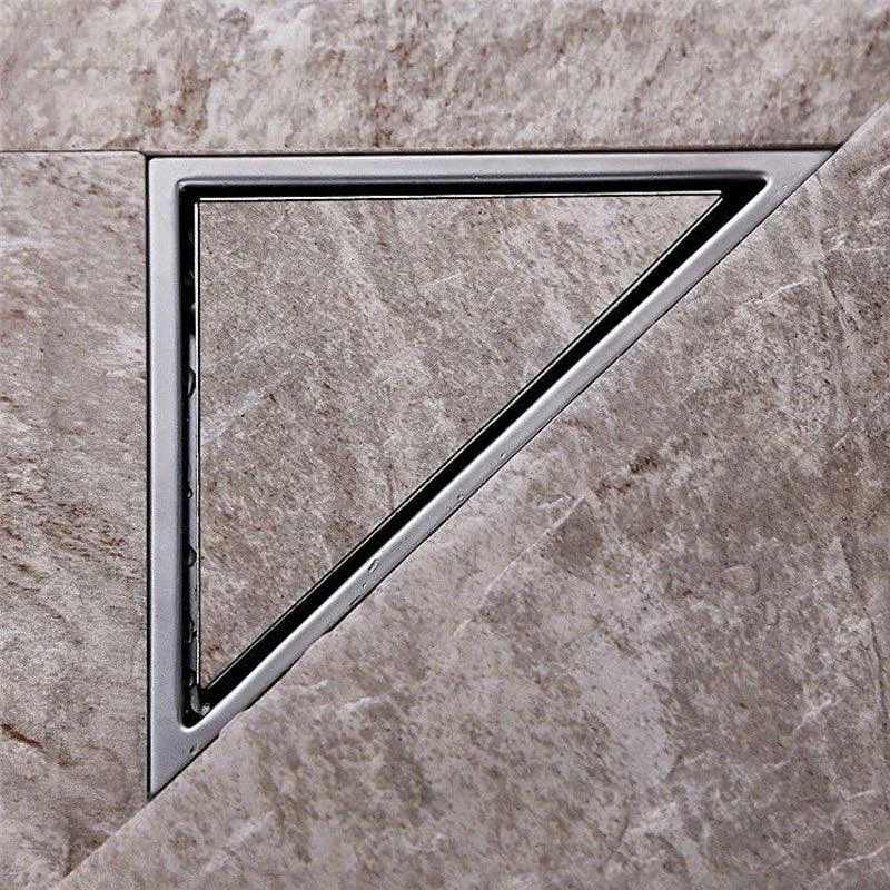 Bathroom Floor Drain Hidden Type Triangle Tile Insert Drainer Cover -Bathlova