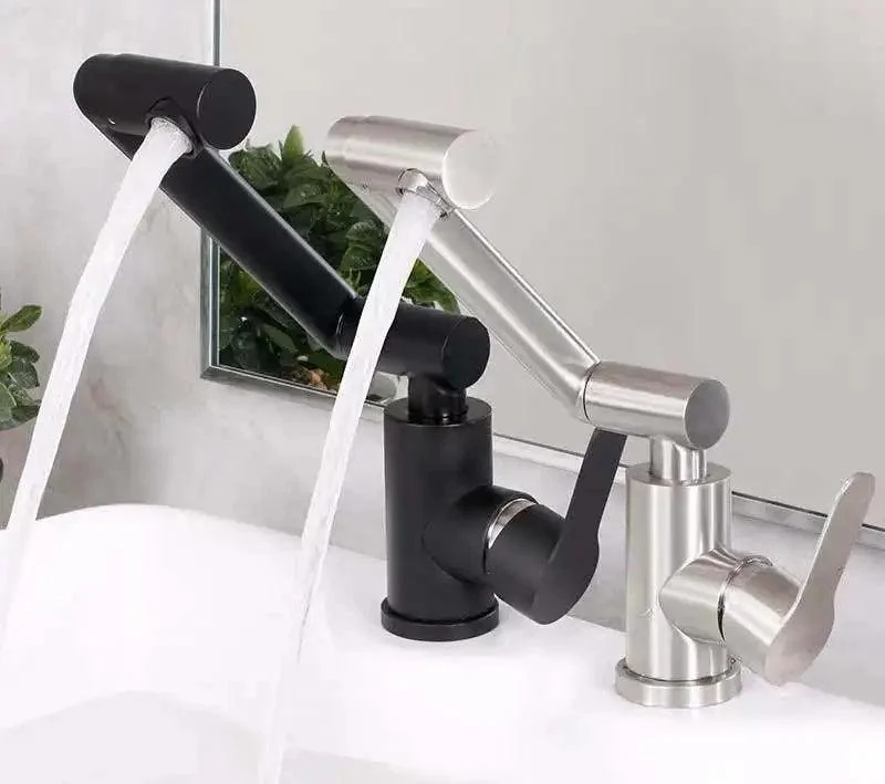 Bathroom Folding Tap 360 Degree Rotation Single Handle Folding Tap -Bathlova