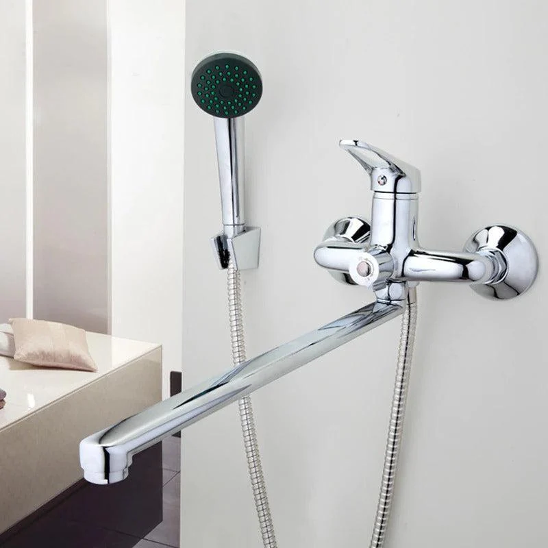 Bathroom Mixer Long Nose Outlet Brass Shower Tap -Bathlova