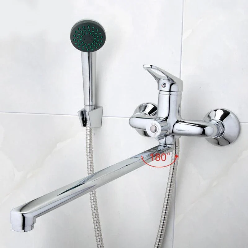 Bathroom Mixer Long Nose Outlet Brass Shower Tap -Bathlova