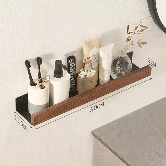 Bathroom Rack Wall-mounted Shower Room Nordic style Shelf Storage -Bathlova