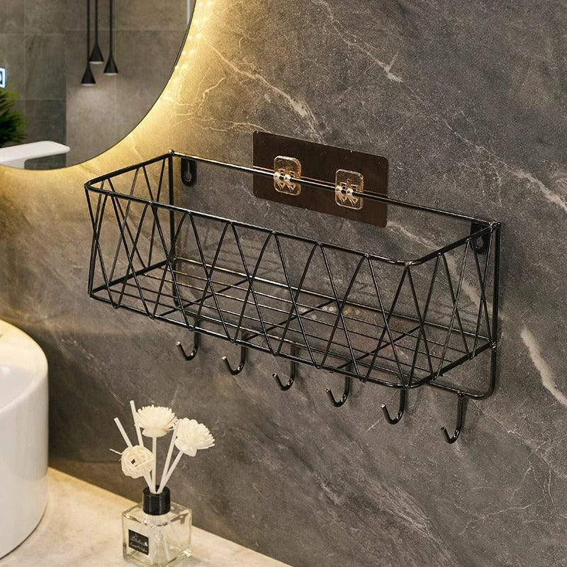 Bathroom Shelf No-drill Storage Rack Wall Hanging Storage Basket -Bathlova