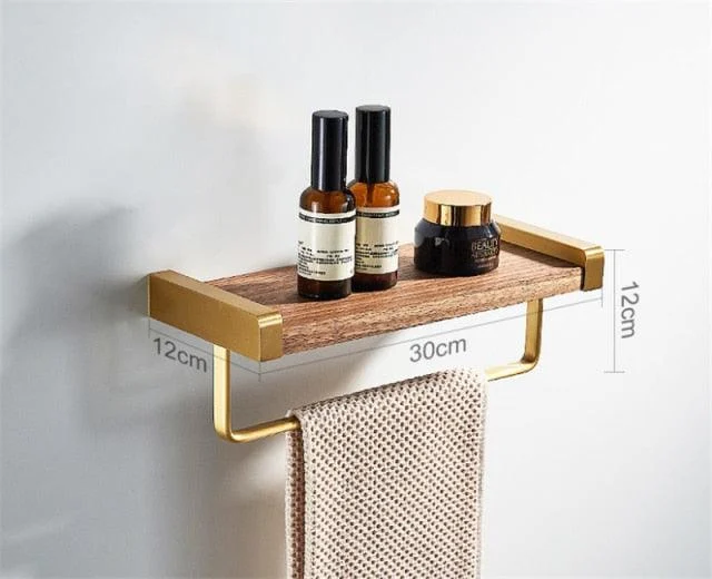 Bathroom Shelf Shower Shelf With Towel Hanger Bathroom Corner Shelf -Bathlova