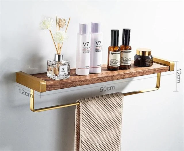 Bathroom Shelf Shower Shelf With Towel Hanger Bathroom Corner Shelf -Bathlova