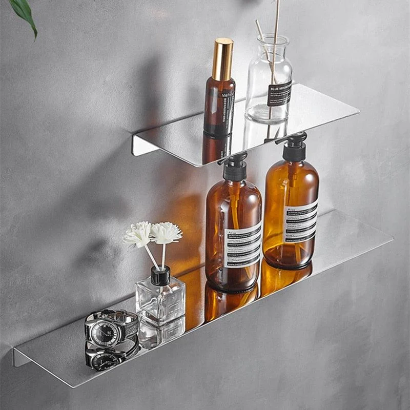 Bathroom Shelf Thicken Stainless Steel Corner Shelves Towel Rack -Bathlova