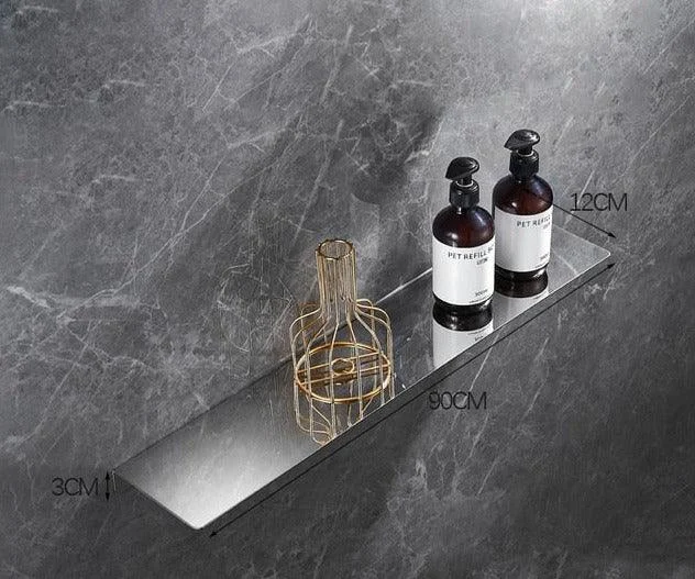 Bathroom Shelf Thicken Stainless Steel Corner Shelves Towel Rack -Bathlova