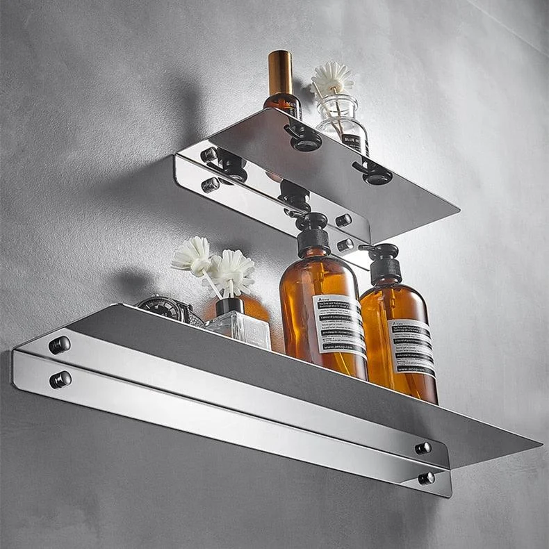 Bathroom Shelf Thicken Stainless Steel Corner Shelves Towel Rack -Bathlova