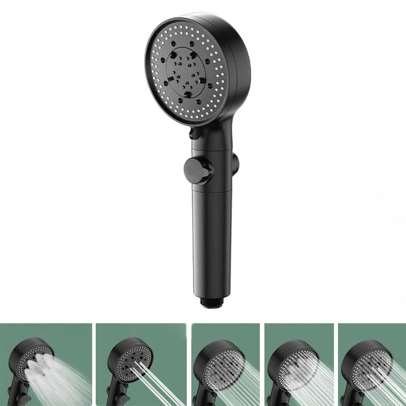 Bathroom Shower Head 5-Jet Round Hand Shower Holder Wall-Mount Shower Head -Bathlova