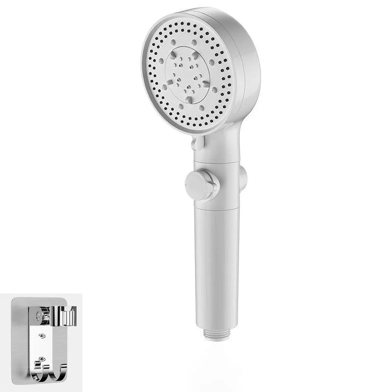 Bathroom Shower Head 5-Jet Round Hand Shower Holder Wall-Mount Shower Head -Bathlova