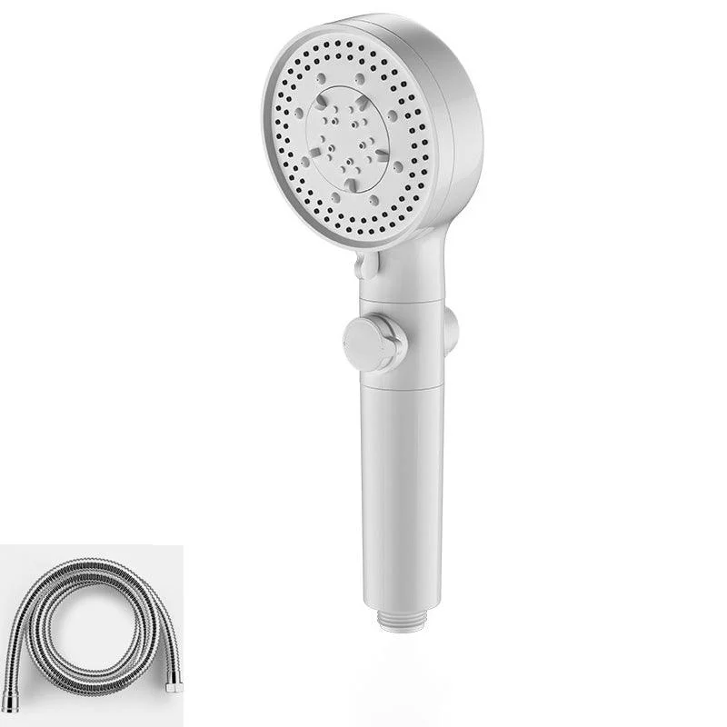 Bathroom Shower Head 5-Jet Round Hand Shower Holder Wall-Mount Shower Head -Bathlova