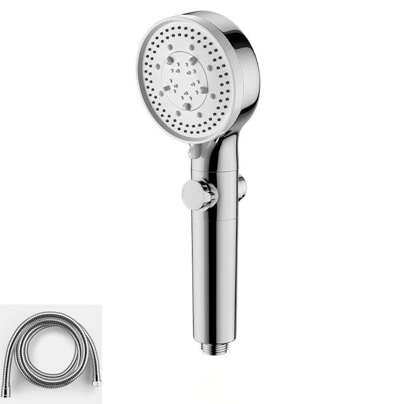 Bathroom Shower Head 5-Jet Round Hand Shower Holder Wall-Mount Shower Head -Bathlova