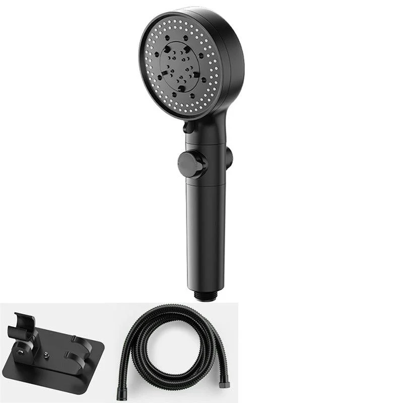 Bathroom Shower Head 5-Jet Round Hand Shower Holder Wall-Mount Shower Head -Bathlova