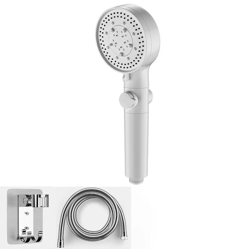 Bathroom Shower Head 5-Jet Round Hand Shower Holder Wall-Mount Shower Head -Bathlova