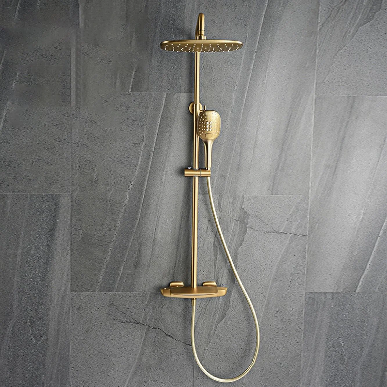 Bathroom Shower Large Flow Top Spray Design Shower Thermostatic System -Bathlova