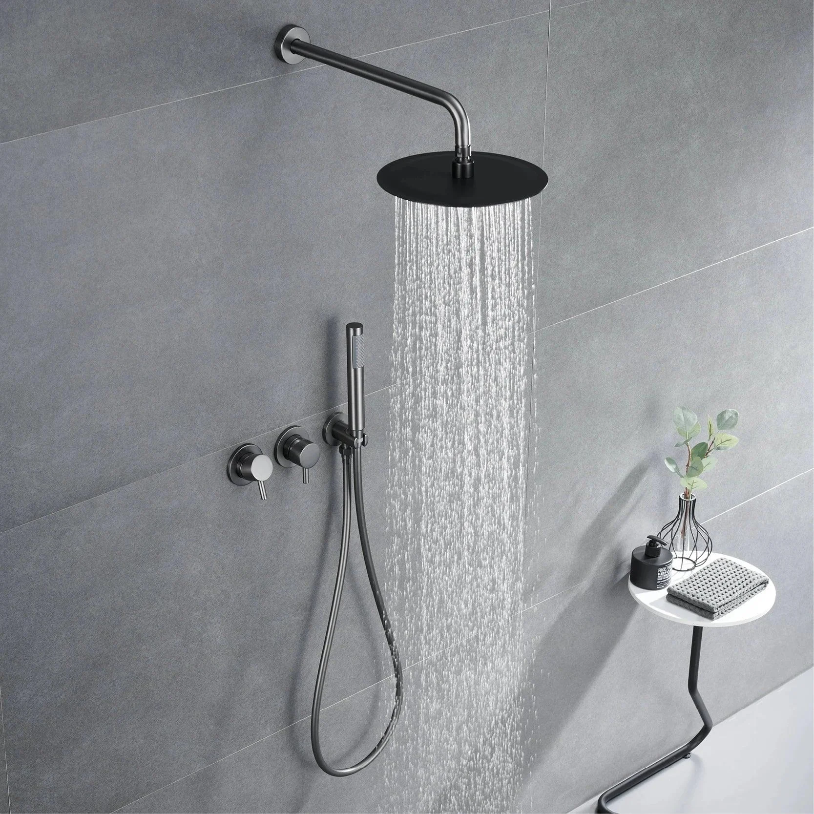 Bathroom Shower System Simple Wall Hanging Design Shower Tap -Bathlova