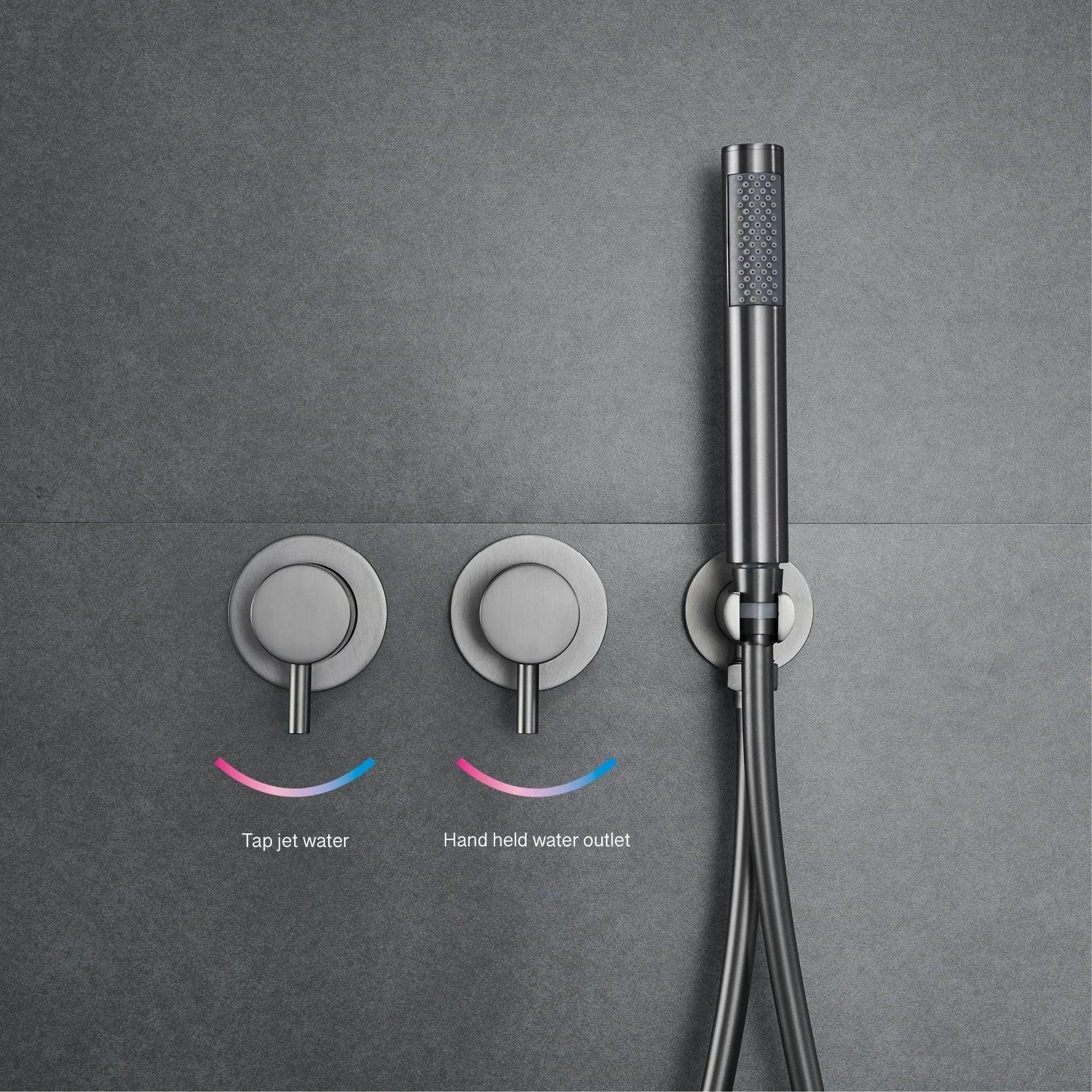 Bathroom Shower System Simple Wall Hanging Design Shower Tap -Bathlova