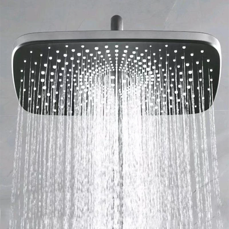 Bathroom Shower System Square Handheld Shower Head Wall Mounted Shower Trim -Bathlova