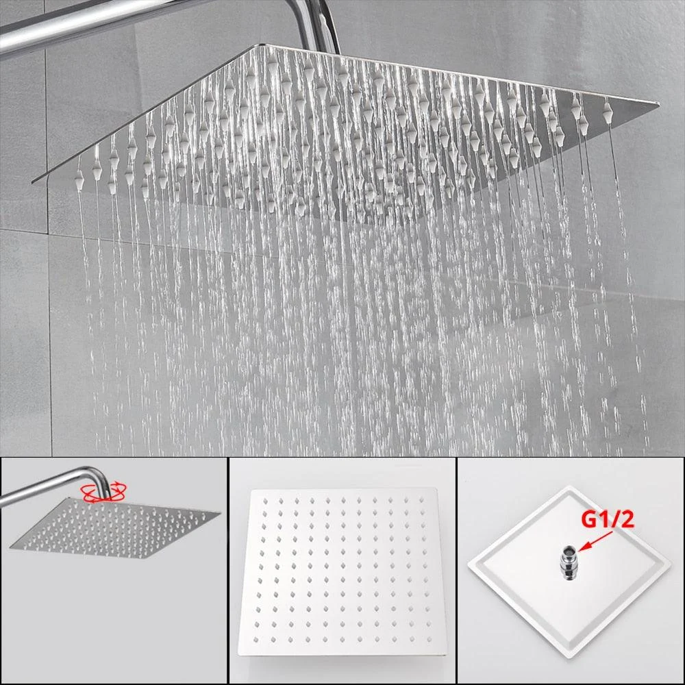 Bathroom Shower Tap 8 inch Rainfall Shower Head With Hand Shower -Bathlova