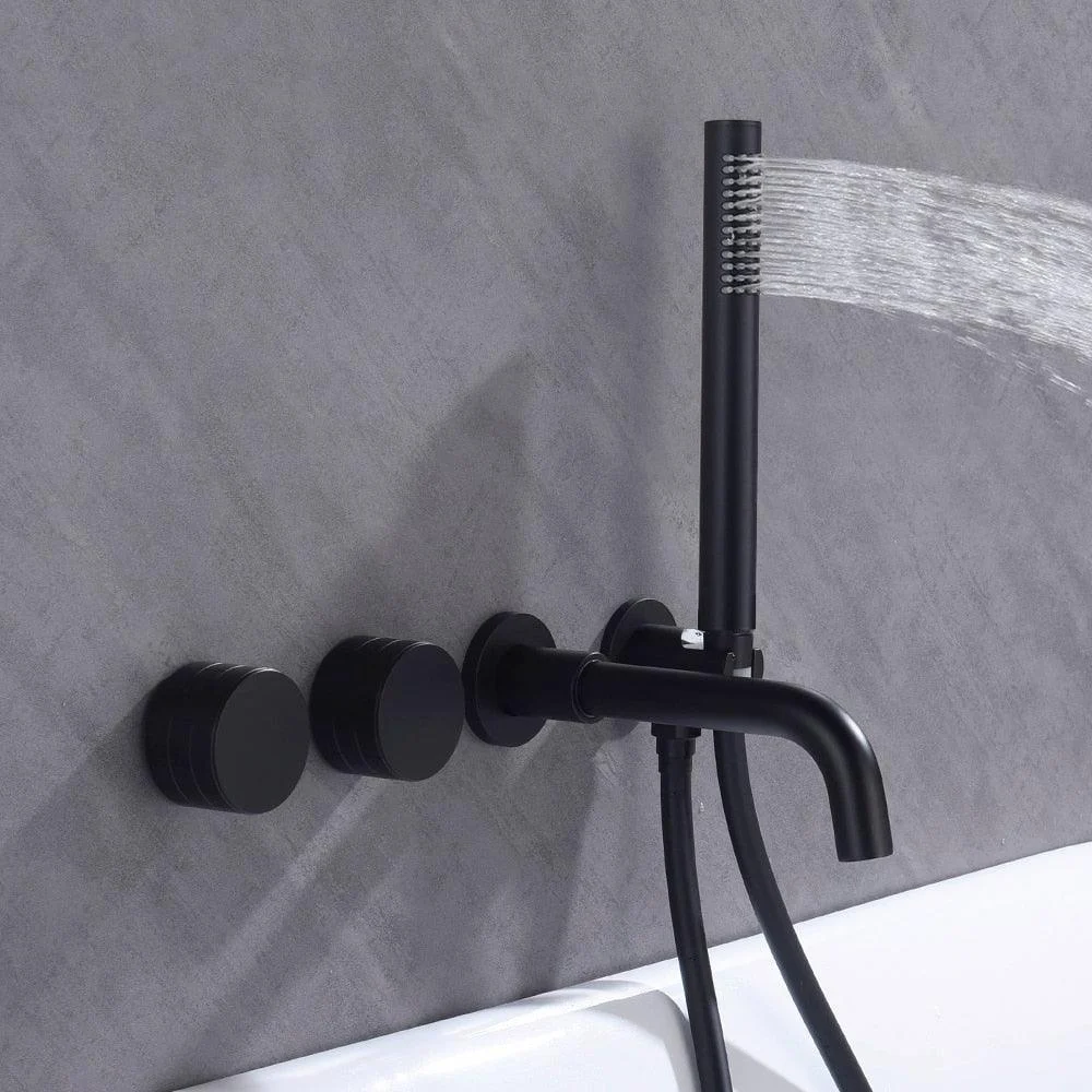 Bathroom Shower Tap Set Mixer Valve Brushed Hand Bath Tub Spout -Bathlova