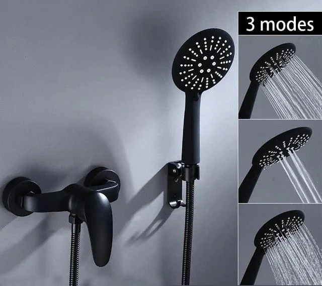 Bathroom Shower Tap Wall Mount Shower set Handheld Single Tap -Bathlova