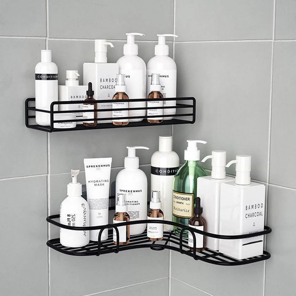 Bathroom Shower Wall Mount Shampoo Storage Holder With Suction Cup -Bathlova