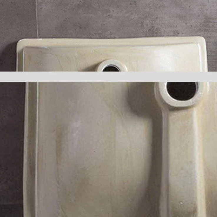 Bathroom Sink Ceramic Rod Handle Tap Anti-spill Bathroom Sink -Bathlova