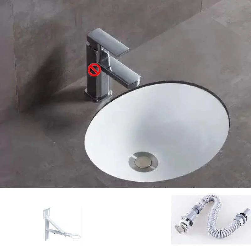 Bathroom Sink Ceramic Rod Handle Tap Anti-spill Bathroom Sink -Bathlova