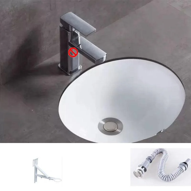 Bathroom Sink Ceramic Rod Handle Tap Anti-spill Bathroom Sink -Bathlova