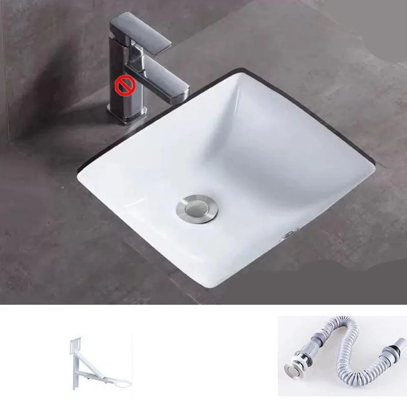 Bathroom Sink Ceramic Rod Handle Tap Anti-spill Bathroom Sink -Bathlova