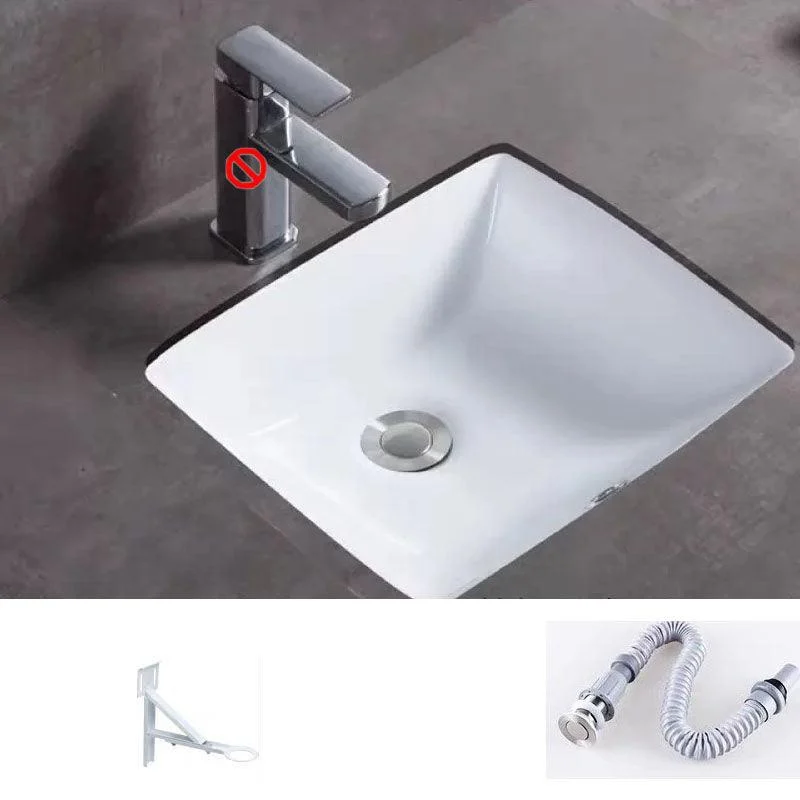 Bathroom Sink Ceramic Rod Handle Tap Anti-spill Bathroom Sink -Bathlova