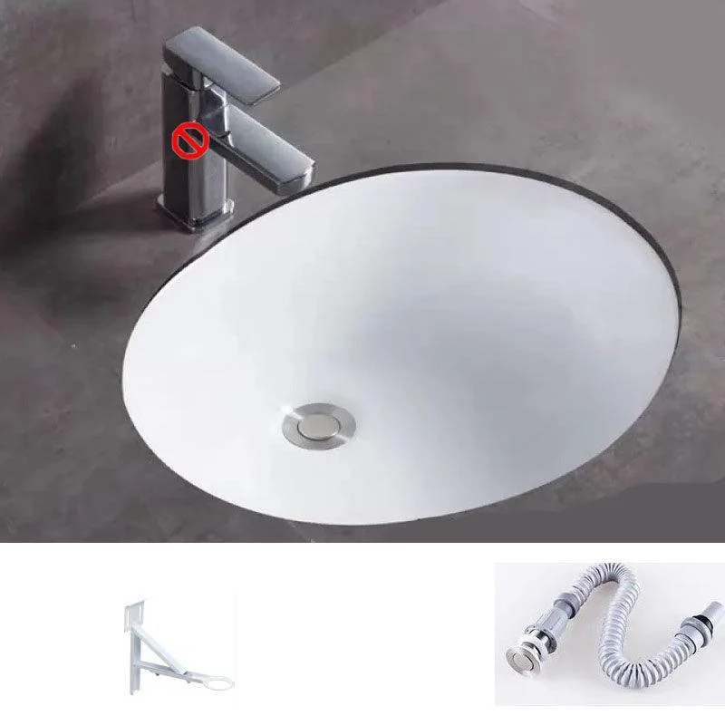 Bathroom Sink Ceramic Rod Handle Tap Anti-spill Bathroom Sink -Bathlova