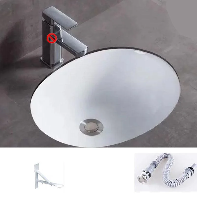 Bathroom Sink Ceramic Rod Handle Tap Anti-spill Bathroom Sink -Bathlova