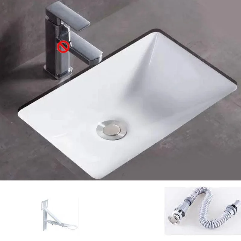 Bathroom Sink Ceramic Rod Handle Tap Anti-spill Bathroom Sink -Bathlova