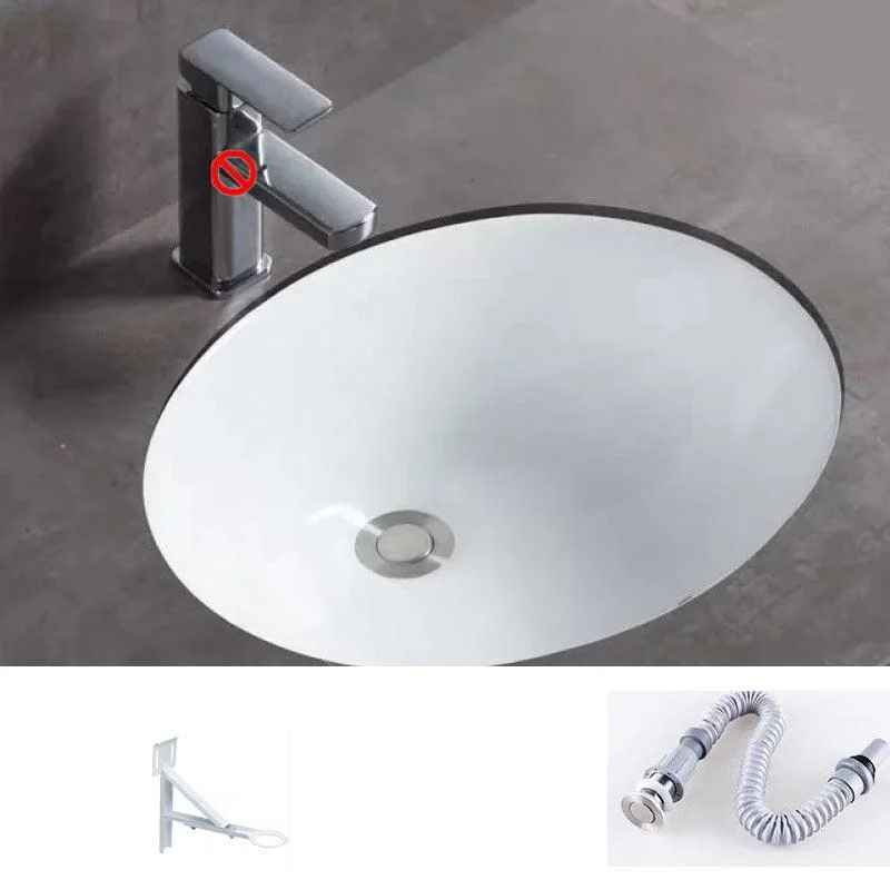 Bathroom Sink Ceramic Rod Handle Tap Anti-spill Bathroom Sink -Bathlova