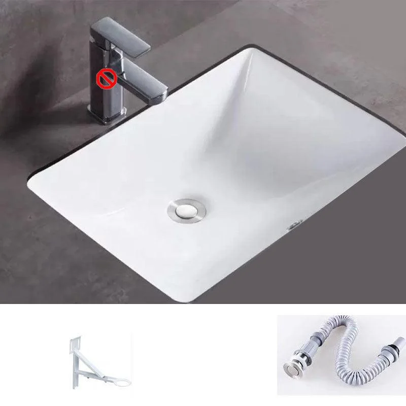 Bathroom Sink Ceramic Rod Handle Tap Anti-spill Bathroom Sink -Bathlova