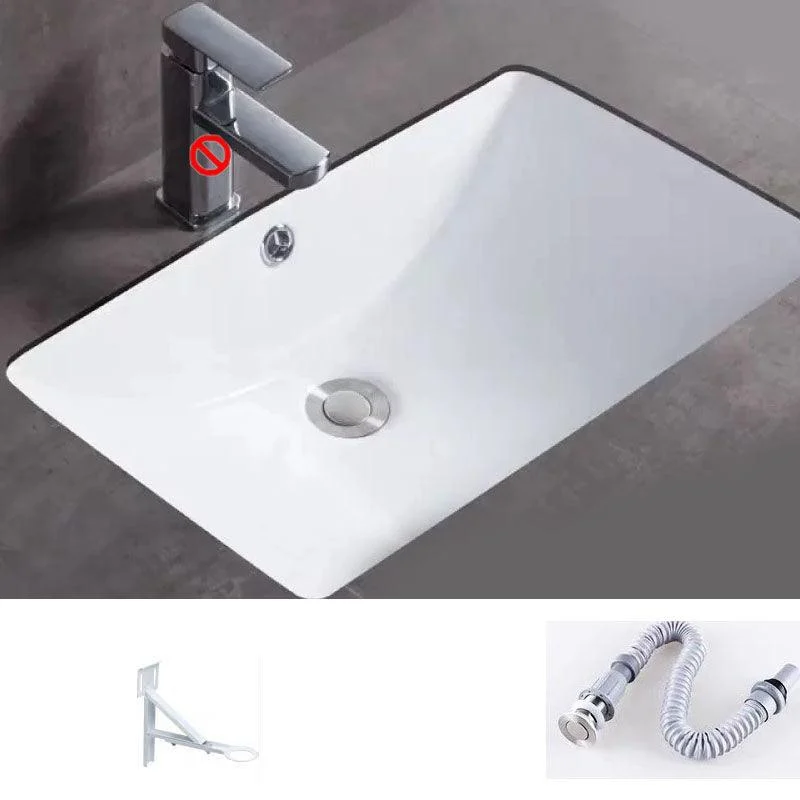 Bathroom Sink Ceramic Rod Handle Tap Anti-spill Bathroom Sink -Bathlova