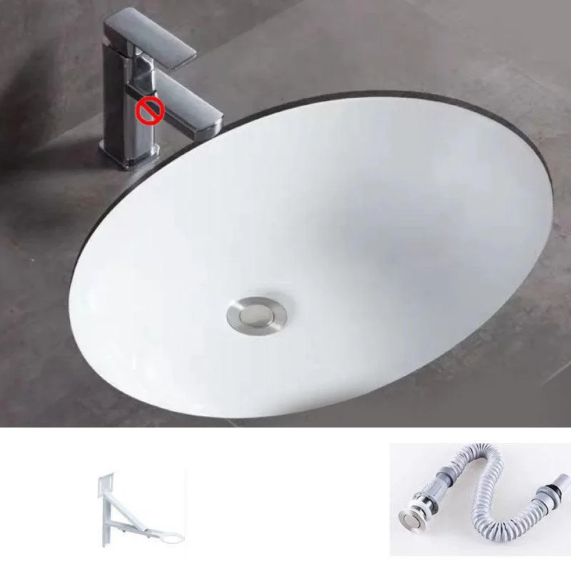 Bathroom Sink Ceramic Rod Handle Tap Anti-spill Bathroom Sink -Bathlova