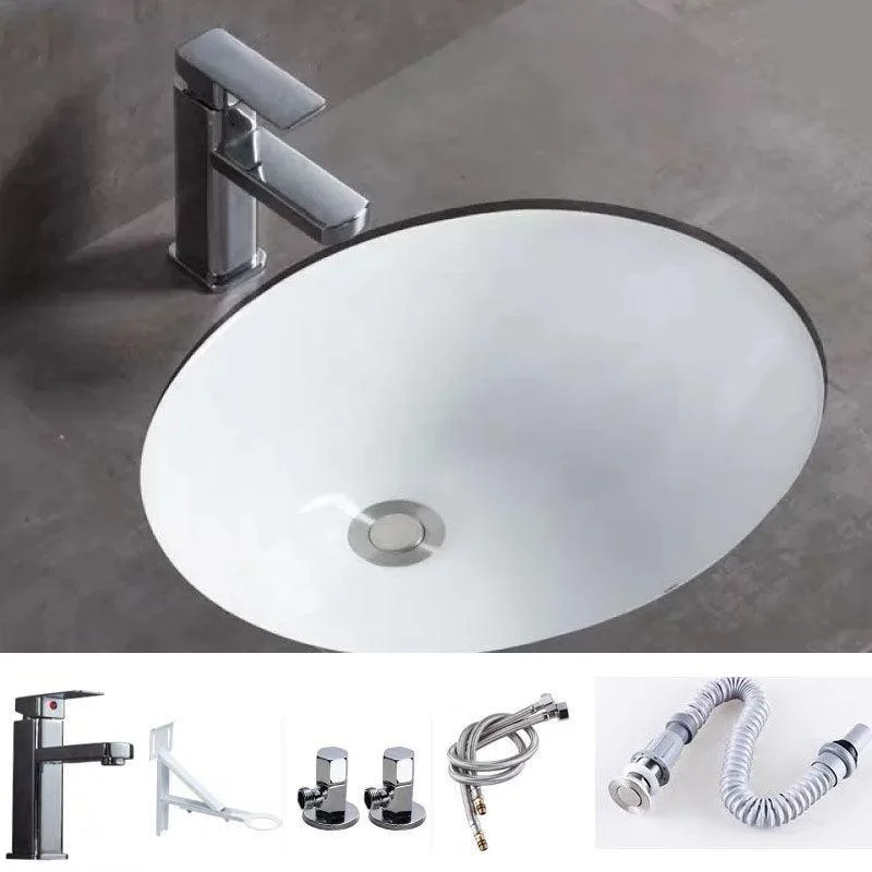 Bathroom Sink Ceramic Rod Handle Tap Anti-spill Bathroom Sink -Bathlova