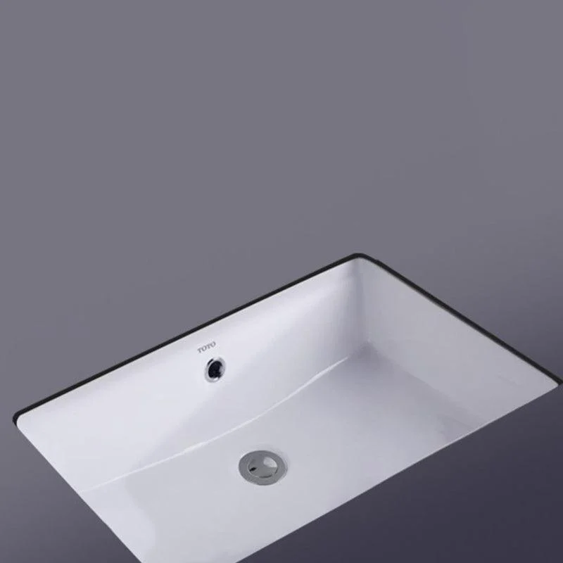 Bathroom Sink Modern Style Hole Design Ceramic Bathroom Sink(Not Including Tap) -Bathlova