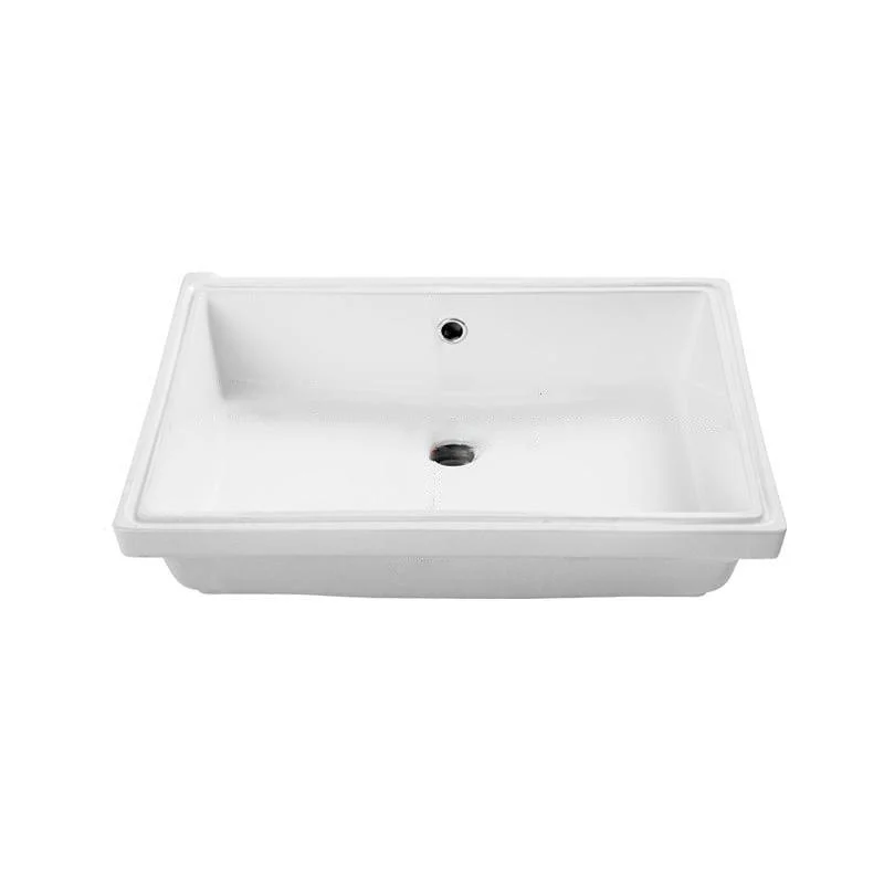 Bathroom Sink Modern Style Hole Design Ceramic Bathroom Sink(Not Including Tap) -Bathlova