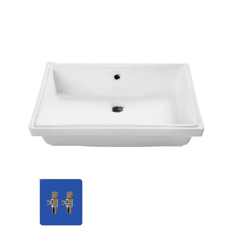 Bathroom Sink Modern Style Hole Design Ceramic Bathroom Sink(Not Including Tap) -Bathlova