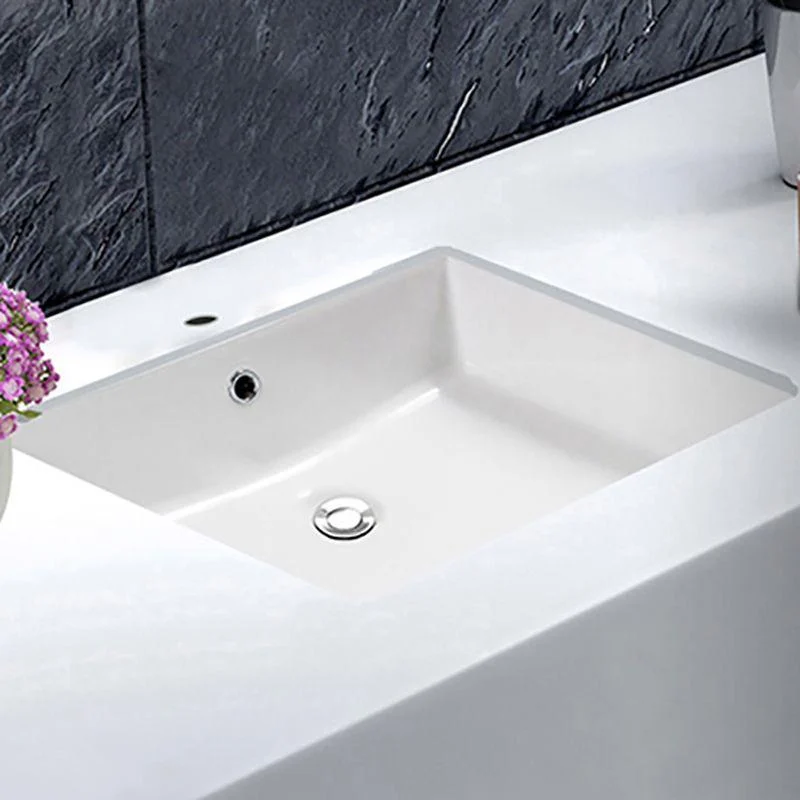 Bathroom Sink Modern Style Hole Design Ceramic Bathroom Sink(Not Including Tap) -Bathlova