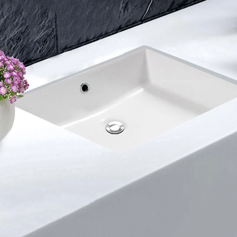 Bathroom Sink Modern Style Hole Design Ceramic Bathroom Sink(Not Including Tap) -Bathlova