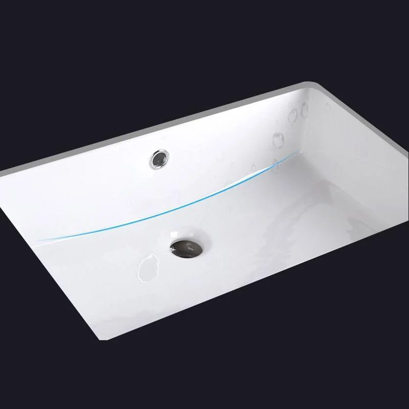 Bathroom Sink Modern Style Hole Design Ceramic Bathroom Sink(Not Including Tap) -Bathlova