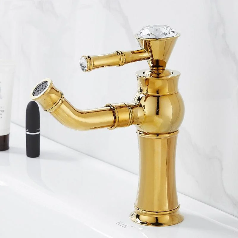 Bathroom Sink Tap Gold Basin Taps Brass Water Tap Cold and Hot -Bathlova