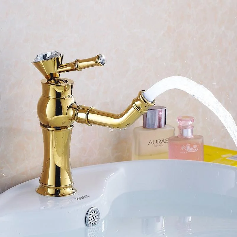 Bathroom Sink Tap Gold Basin Taps Brass Water Tap Cold and Hot -Bathlova