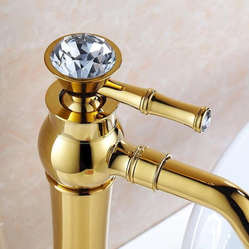 Bathroom Sink Tap Gold Basin Taps Brass Water Tap Cold and Hot -Bathlova