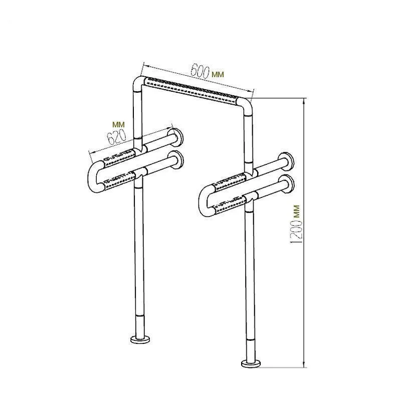 Bathroom Stainless Steel Handrail Armrest -Bathlova