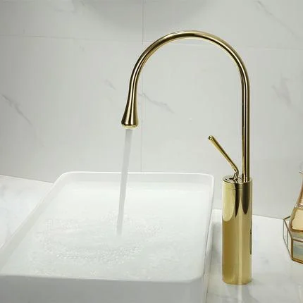 Bathroom Tap Black Gold Basin Tap Hot and Cold Sink Brass Tap -Bathlova