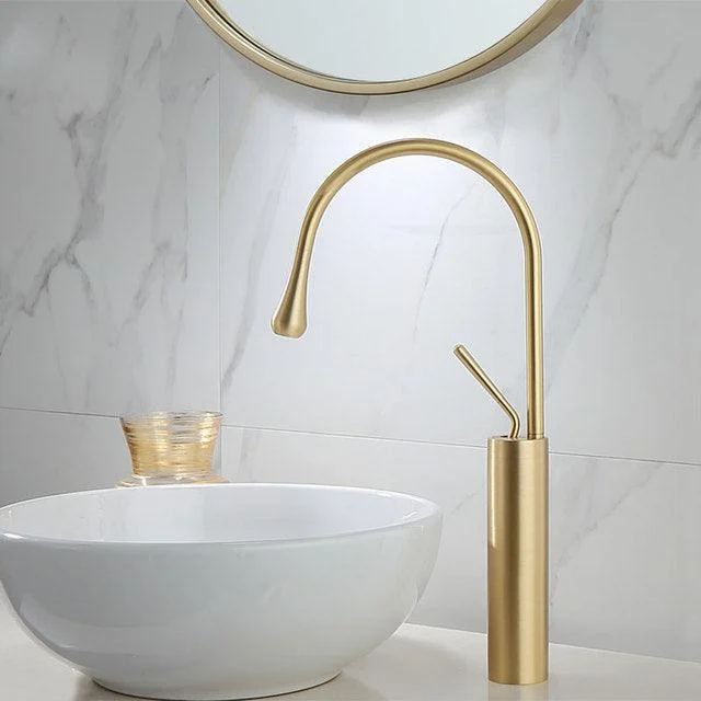 Bathroom Tap Black Gold Basin Tap Hot and Cold Sink Brass Tap -Bathlova